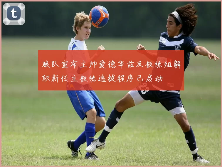 狼队宣布主帅爱德华兹及教练组解职新任主教练选拔程序已启动